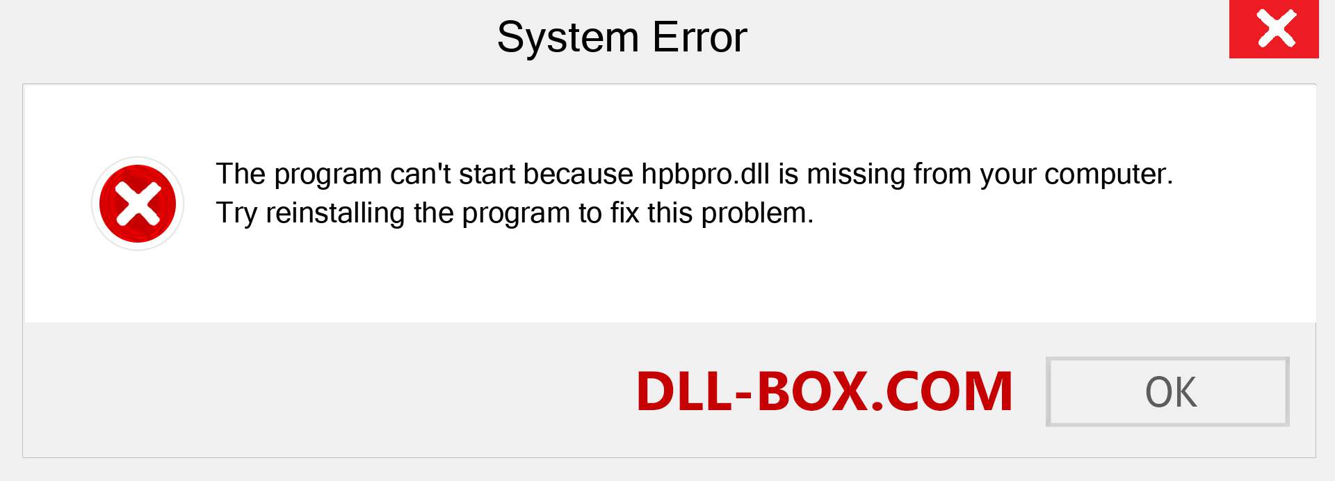  hpbpro.dll file is missing?. Download for Windows 7, 8, 10 - Fix  hpbpro dll Missing Error on Windows, photos, images